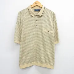XL/古着 タウンクラフト 半袖 ポロ シャツ メンズ 90s 総柄 大きいサイズ 黄他 イエロー 25jul07 中古 トップスのサムネイル