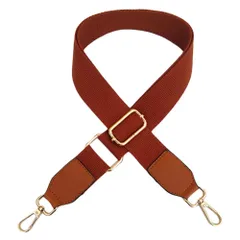 新品 【ブラウン】ショルダーベルト ショルダーストラップ バッグ用 太め 肩掛けベルト 紐 単品 ショルダーバッグ ベルトのみ 無地