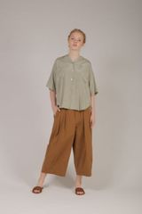 ダントン コットンリネンブラウス Bshop オーシバル 12closet - メルカリ
