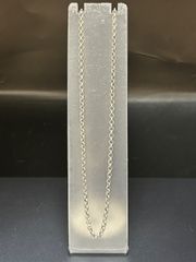 【正規品・RINKAN鑑定済】Chrome Hearts クロムハーツ NECK CHAIN R16／ロールチェーン ネックレス（16インチ／4.537g）