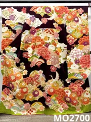 振袖 豪華 刺繍 金彩 紋意匠 鶴 大輪牡丹 身丈162cm 撥水加工済