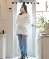 新品 未使用 並行輸入 TOMMY HILFIGER トミー ヒルフィガー TH COTTON CORE FLAG ロンT 510102【メール便】 ホワイト