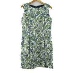 タルボット ワンピース トップス ノースリーブ 花柄 レディース 4サイズ 白×青×緑 Talbots 【中古】