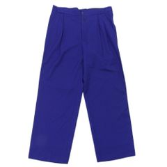 VERSACE ヴェルサーチ GIANNI VERSACE 2タック スラックスパンツ ボトムス メンズ ウール100% ブルー 50 ヴィンテージ