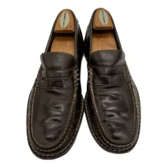 COLE HAAN コールハーン コインローファー レザーシューズ ダークブラウン (メンズ 8 M) 中古 古着 KA1378