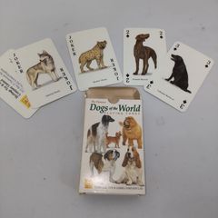 【トランプ美品】外国製品 世界の犬イラスト トランプ 52枚＋ジョーカー2枚