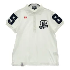 サイズ：0 PEARLY GATES パーリーゲイツ 25周年 半袖ポロシャツ ワッペン  ホワイト系 [240101199478]# ゴルフウェア レディース ストスト