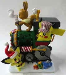 【中古】フィギュア 機関士ピカチュウ 「ポケットモンスター」 塗装済み完成品 ポケモンセンター海外限定