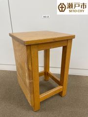 【図工室の木製椅子】No.2高さ　46cm