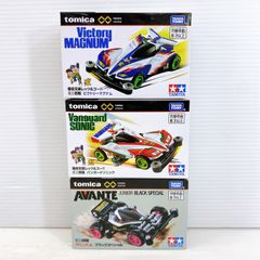 ◆TAKARA TOMY 다카라 토미 tomica 토미카 미니 사구 3점 세트 빅토리 매그넘·뱅가드 소닉·아반테 Jr, 블랙 스페셜 미품◆