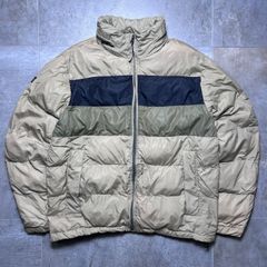 NAUTICA   00s  中綿ジャケット  Lsize  ベージュ  ドローコード  ダウン  y2k  ノーティカ  古着