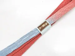 【一輝堂】【着物】和装小物　帯締め　笹浪組　銀糸　25w01-4