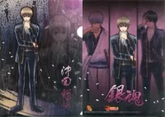 【中古】クリアファイル C.沖田総悟/銀時＆沖田＆土方 A4クリアファイル 「銀魂’」 J-WORLD限定