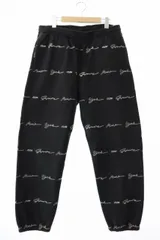 シュプリーム SUPREME 22SS Script Stripe Sweatpants スクリプト ストライプ スウェット パンツ M 黒 ブラック ブランド古着ベクトル 中古 ☆AA★ 250212のサムネイル