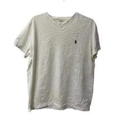POLO RALPH LAUREN 半袖 ロゴ Tシャツ L ホワイト ポロラルフローレン 古着卸 アメリカ仕入 a707-5627