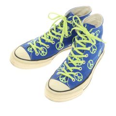 【中古】コンバース CONVERSE CT70 オールスター キャンバス ハイカット スニーカー ブルー【サイズ28cm】【メンズ】