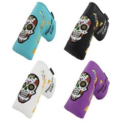 パターカバー ヘッドカバー テーラーメイド スパイダー キャメロン オデッセイに適合 メキシコ ピンタイプ用 mexico スカル