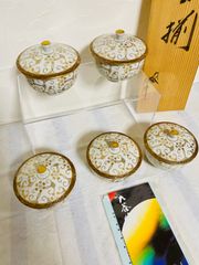 24金、金彩食器、6点セット。未使用ですが古い商品でスレも有ります