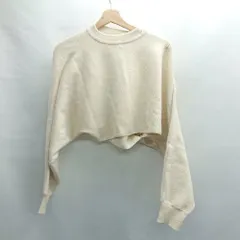 ◇ ⊇ THE SHOP TK ザ ショップ ティーケー ニットワンピース クロップド丈トップス サイズM アイボリー レディース E  【1411210009384】