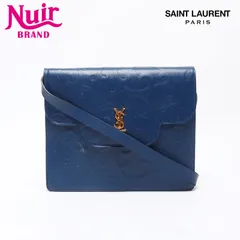 【極美品】イヴサンローラン　ハンドバッグ　2way　唐草　YSL　レザー　青色 2025年最新】YSL 唐草の人気アイテム - メルカリ