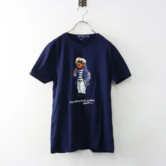 ポロ ラルフローレン POLO RALPH LAUREN キャプテン ポロベア コットン半袖Tシャツ SLIM FIT Sサイズ ネイビー┃【2400014598650】