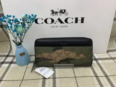 2023年最新】コーチ 長財布 COACH ラウンドファスナー 長財布 迷彩