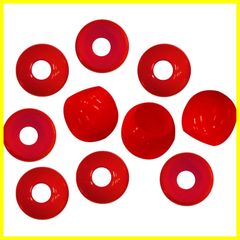 【人気商品】NASKA プラループエンド 13mm 10個入り Col.15 赤 P-13