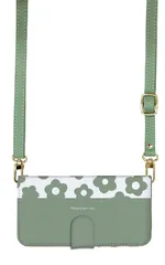 iPhone14 ケース 手帳型 アイフォン14 スマホケース スマホショルダー レザー ストラップ お花 花柄 フラワー おしゃれ かわいい  調節可能 130cm  カラー07