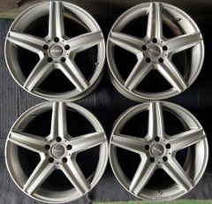 メルセデスベンツ用 社外品 18インチ ホイール4本 7.5J 45 PCD112 ハブ径約66.5    No.636