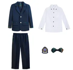 子供服　5点セット 子供スーツ 学生服 フォーマル ブレザー キッズ  男の子 発表会 入学式 入園式  七五三 結婚式 卒園式 卒業式100 110 120 130 140 150cm