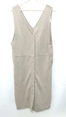 ◇ ◎●未使用● DOUBLE FRONT ストレッチ素材 キャミソール マキシ ワンピース サイズM カーキ レディース E  【1408220037919】のサムネイル