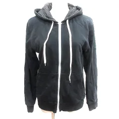 ビームス BEAMS パーカー ジップアップ スウェット ドット 長袖 M 黒 ブラック /AUのサムネイル