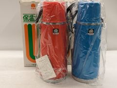 B10　昭和レトロポップ 孔雀印 ピーコック 水筒 魔法瓶 ２本セット デッドストック品