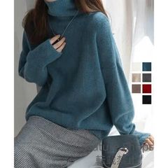 【新品未使用】タートルネックニット レディース 秋冬服 lycp160