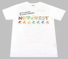 【中古】Tシャツ(男性アイドル) ジャニーズWEST(WEST.) Tシャツ ホワイト 「ジャニーズWEST CONCERT TOUR 2017 なうぇすと」