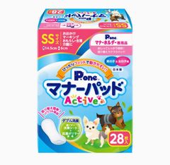 チャーム　ペットワン(P.one)男の子&女の子用マナーパッドActive SSサイズ　28枚　新品