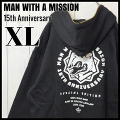 超希少】 MAN WITH A MISSION 15周年限定パーカーXLサイズ - メルカリ