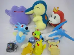  【まとめ売り 動作未確】 ホビー ぬいぐるみ ポケモン ヒノアラシ ピカチュウ　ホゲータ メタモン コダック 等 グッズセット