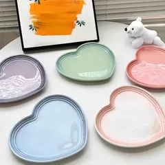 ル・クルーゼプレートダムールハート20cm 1.0Lコットン