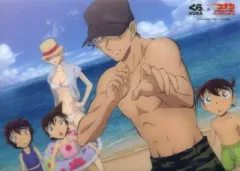 【中古】下敷き 集合(背景海) A4下敷き 「無添くら寿司×劇場版 名探偵コナン 緋色の弾丸」 くら寿司アプリ・Twitterフォロワー限定特典 第2弾