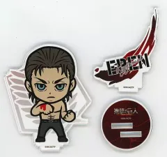 【中古】アクリルスタンド・アクリルパネル エレン・イェーガー 「進撃の巨人×cookpadLive cafe 巨人祭vol.3 デフォルメキャラクターアクリルスタンド」