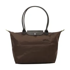 新品 ロンシャン LONGCHAMP トートバッグ ル・プリアージュ グリーン ショルダーバッグ Lサイズ モカ