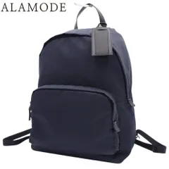 PRADA(プラダ) リュックサック リュック・バックパック 肩掛け デイパック ショルダー ナイロン サフィアーノレザー TESSUTO MONTAG BLEU ネイビー紺 ブラック黒 シルバー金具 2VZ066 メンズ 40802138505【アラモード】