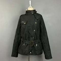 Barbour INTERNATIONAL バブアー インターナショナル キルティング ジャケット 内側ボア 比翼ジップ ダブルジップ ブラック 黒 レディース