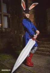 【中古】生写真(男性) 笹翼(神無月郁)/全身・衣装青・右向き・両手剣・キャラクターショット/「2.5次元ダンスライブ『ツキウタ。』ステージ 第5幕『Rabbits Kingdom』」トレーディングブロマイド(白兎王国Ver.)