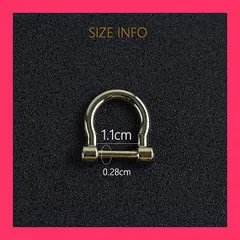 【スタッフおすすめ！】1.1cmキーホルダー Dリング D型カン リング ハンドメイド アクセサリー パーツ 金具 手芸 材料 小物 ネジ式 車のキーホルダー/携帯電話/バッグに適しています (2個, シルバー)