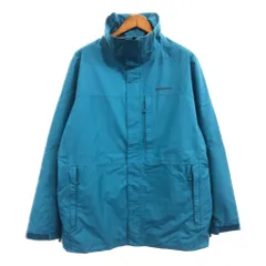 patagonia パタゴニア h2no ソフトシェルジャケット アウター アウトドア 防水 ブルー (メンズ XL) 中古 古着 Q0445