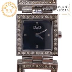 DOLCE&GABBANA ドルチェアンドガッバーナ ラインストーン TIME レディース 腕時計 時計 ウォッチ ベルト かわいい ブランド アナログ デジタル ブラック レディース おすすめ 人気
