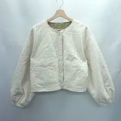 ◇ ⊇ ZARA ザラ リバーシブル 長袖 ブルゾン サイズS ホワイト カーキ レディース E  【1412260022316】