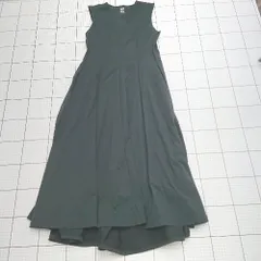 ◇ ⊂美品 ユニクロ 291-447376 ノースリーブ ウルトラストレッチフレアロングワンピース サイズM ブラック系 レディース E  【1508250013195】